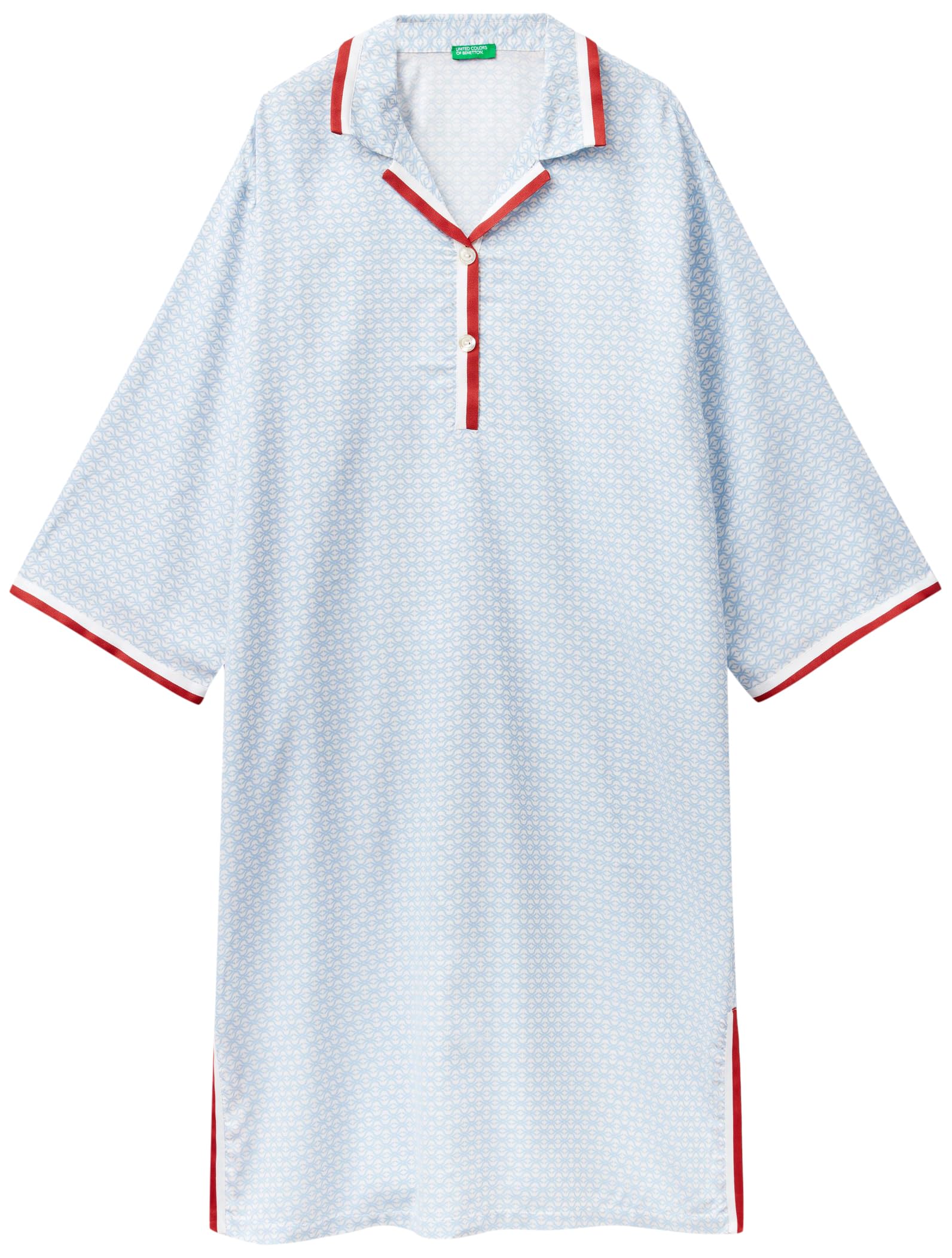 Benetton 41hh3c003 Camicia da Notte Donna S stampata
