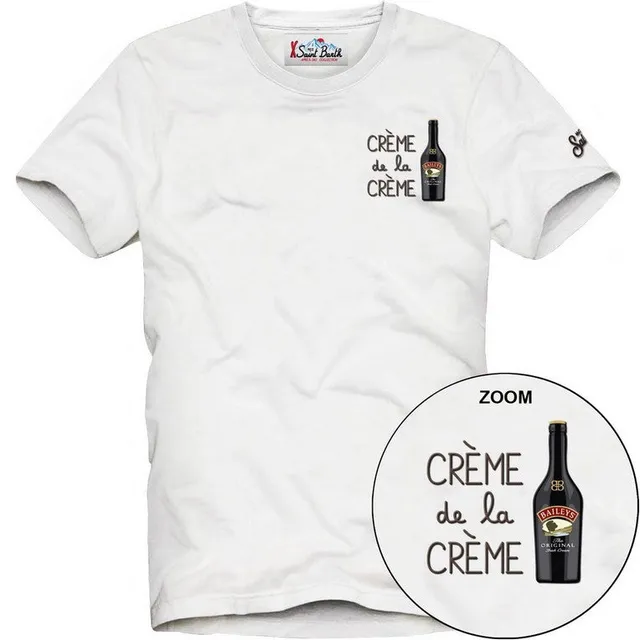 MC2 Saint Barth Arnott T-shirt Uomo Panna cotone