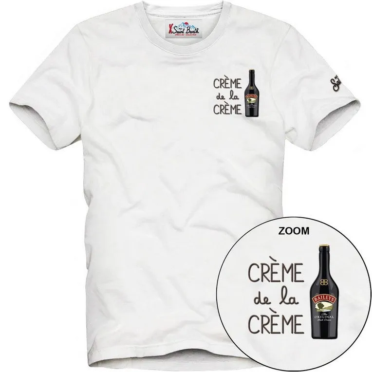 MC2 Saint Barth Arnott T-shirt Uomo Panna cotone