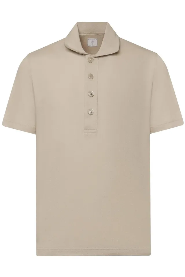 Eleventy M75POLM05 polo uomo sabbia piquet cotone