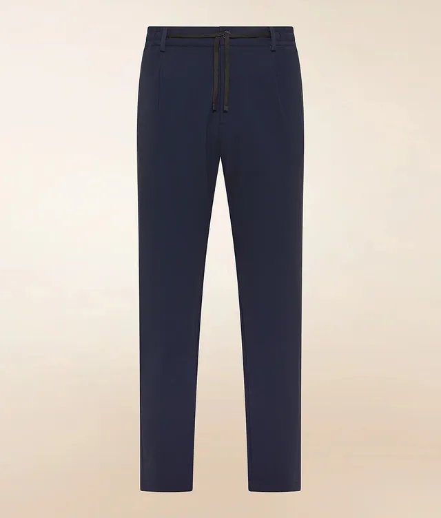 Cruna Mitte pantalone uomo notte tecnico tapered