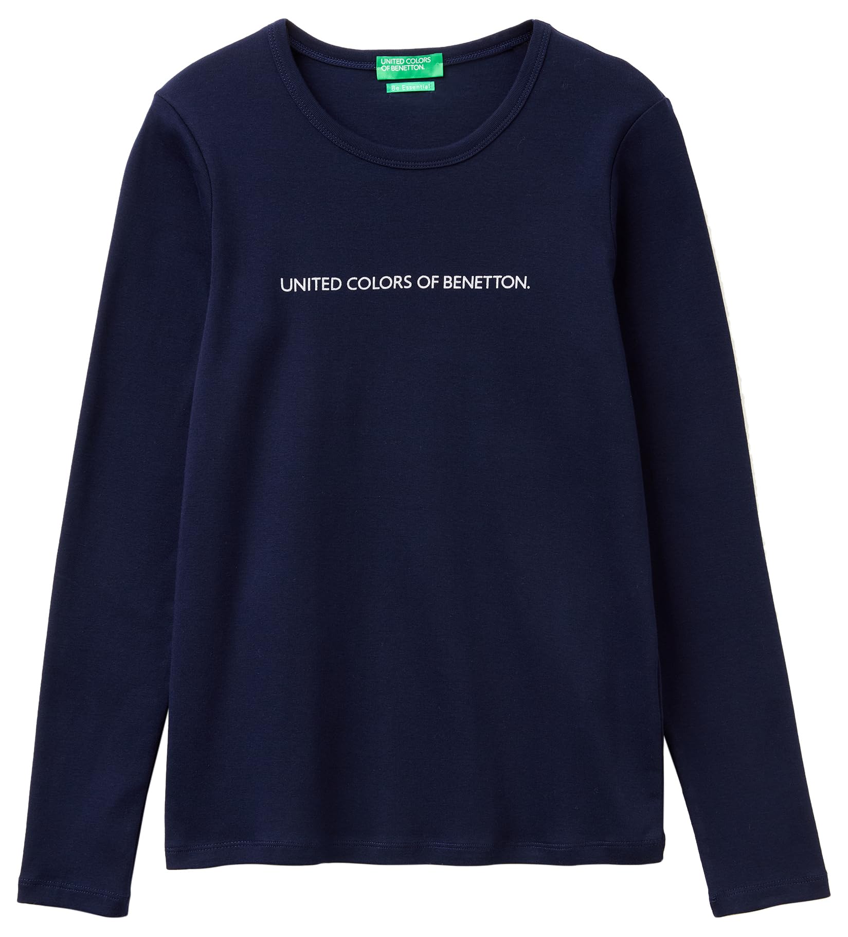 Benetton 3GA8E16G0 T-Shirt Donna Blu Glitter XXS