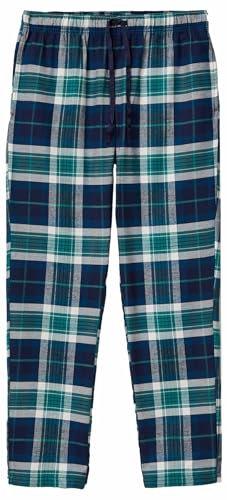 Benetton 40ep4f00e Pantalone Uomo Flanella Blu Coulisse
