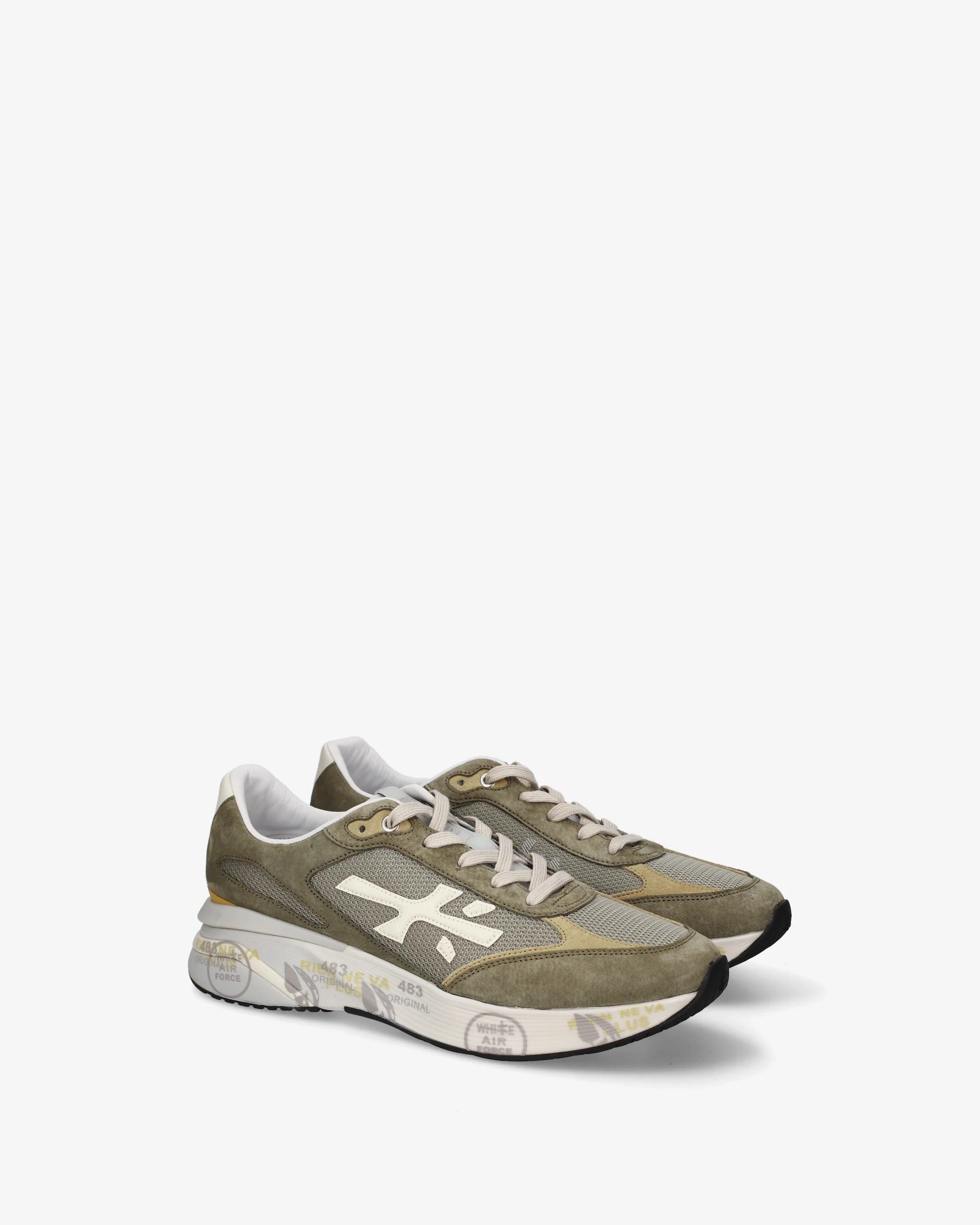 Premiata Moerun 8300 Sneakers Uomo Verde Militare Nylon