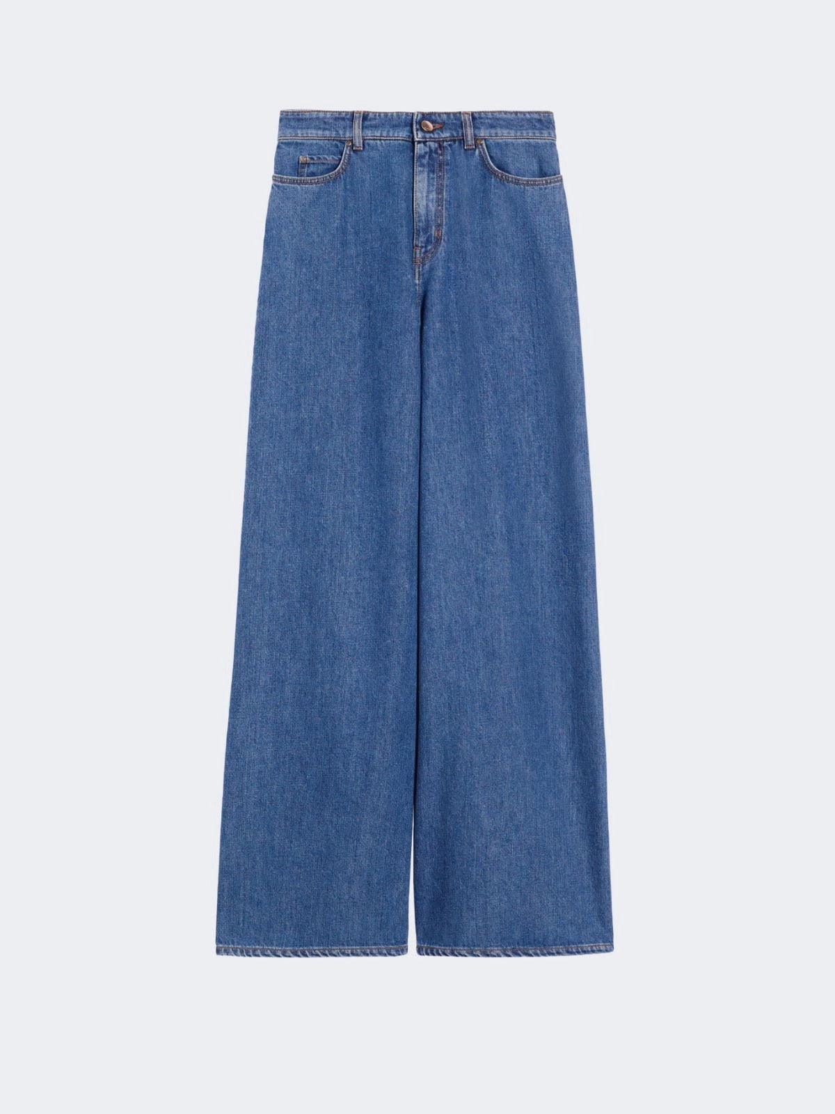 Max Mara MSTSARONG002 Jeans Sarong blu wide leg