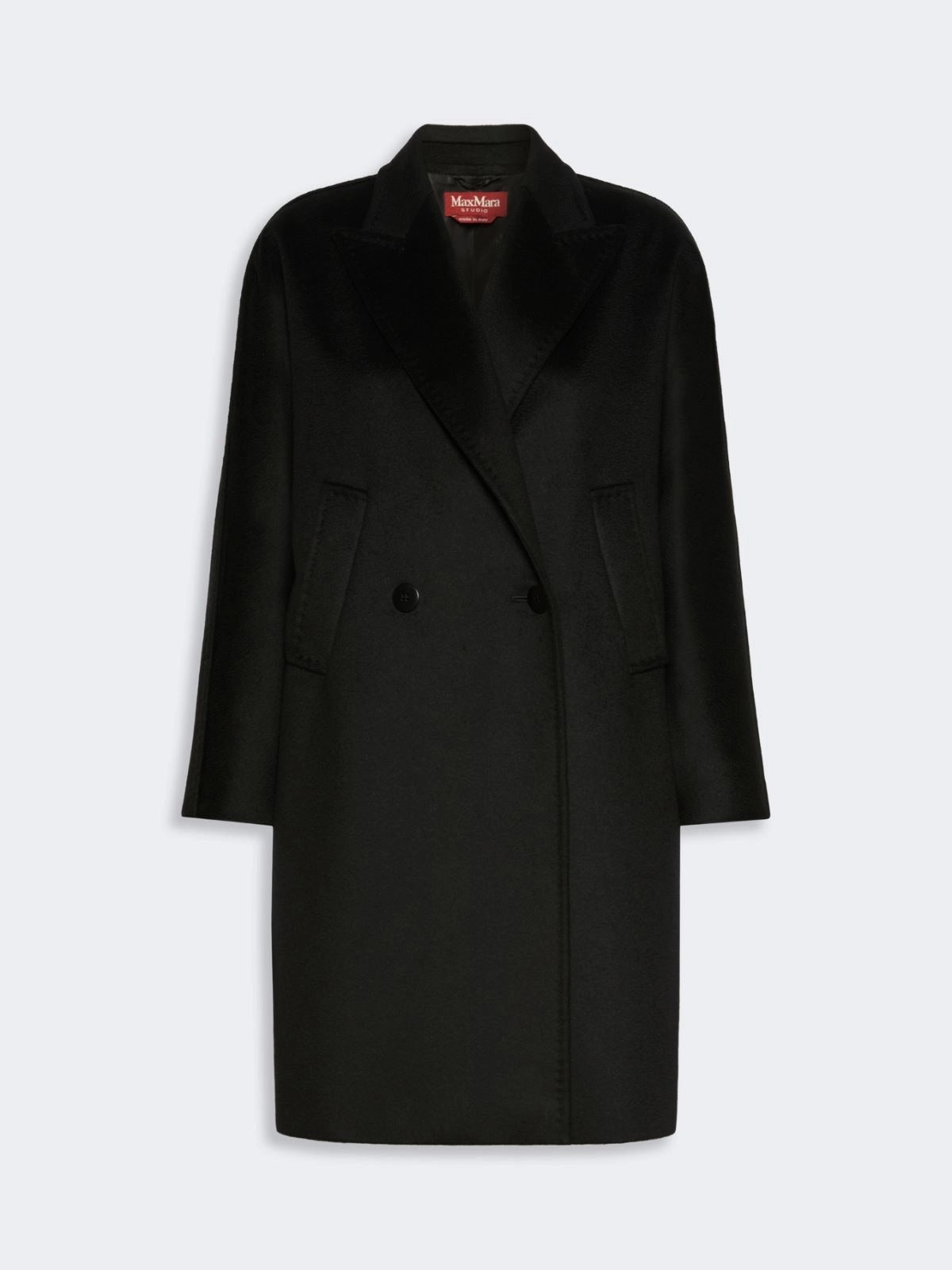 Max Mara Studio MSTMASTRO013 Cappotto Nero Taglia 42 Midi