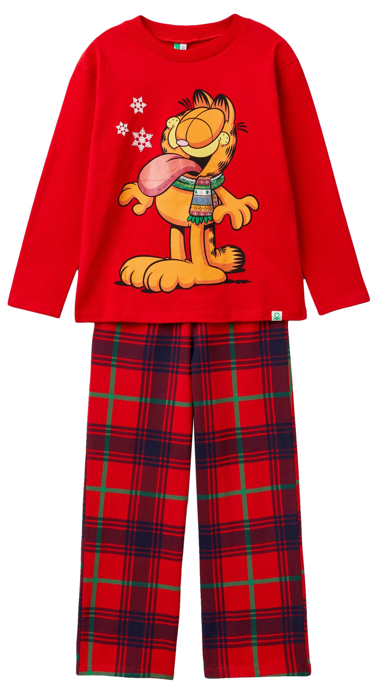 Benetton 37mw0p07t pigiama bimbo 90 Garfield blu