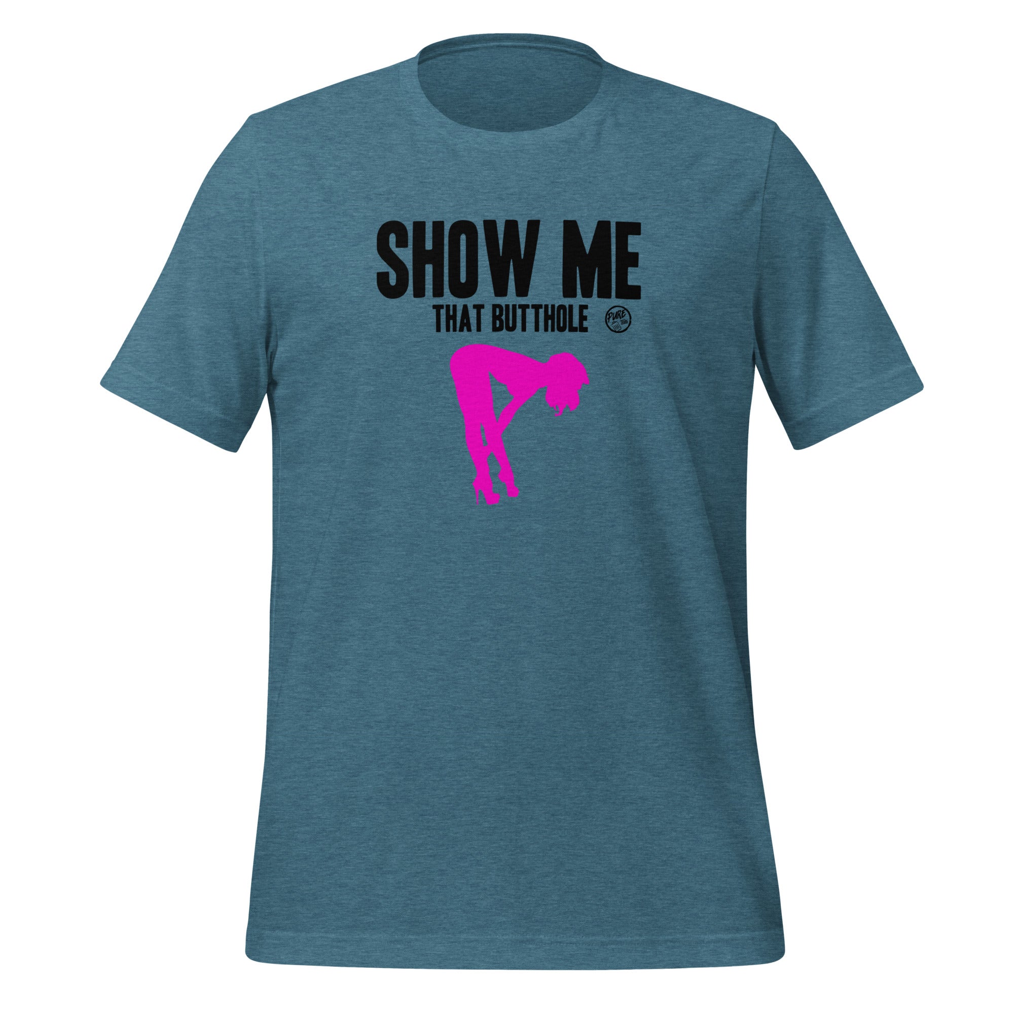 Pure Trash Show Me That Butthole t-shirt uomo verde