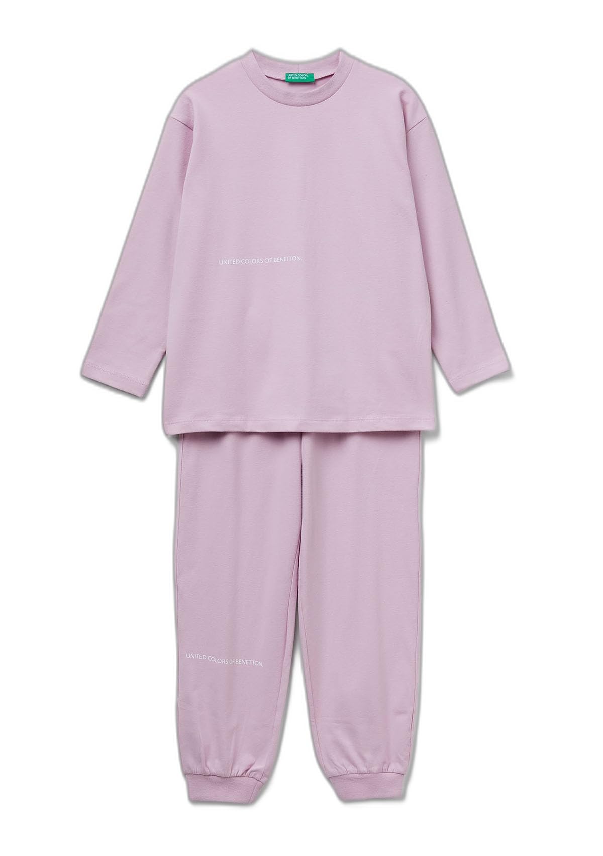 Benetton 3dke0p097 pigiama bambino blu jersey stampa M