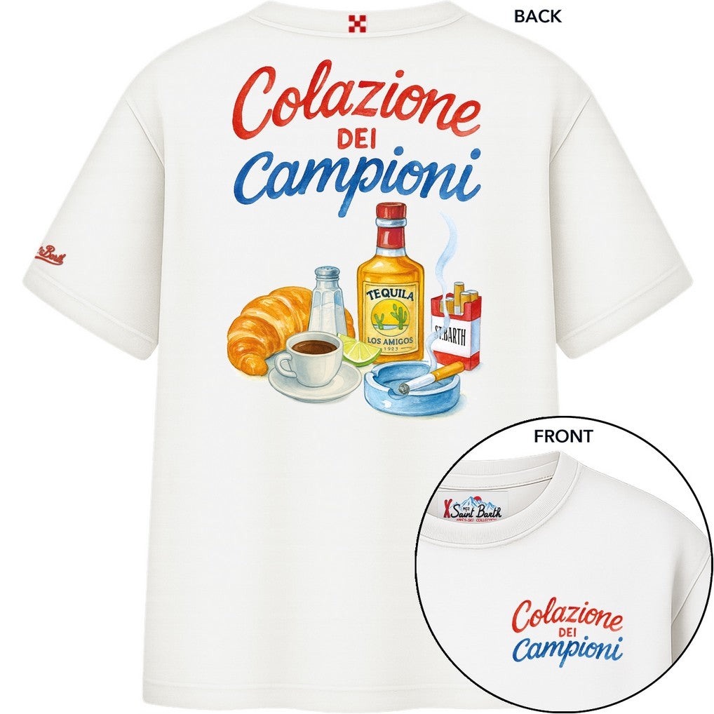 MC2 Saint Barth Delmar 00301M T-Shirt Panna Cotone
