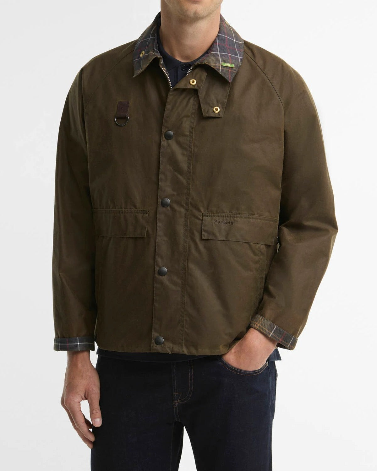 Barbour Spey Icons giacca cerata beech cotone uomo
