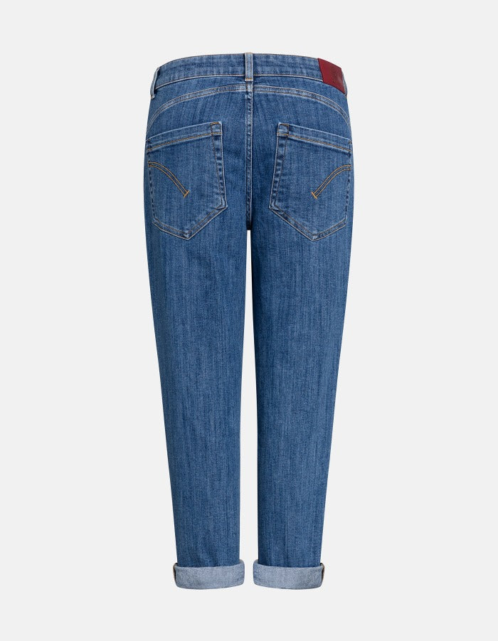Dondup Koons Gioiello DP268K jeans donna Blu loose stretch