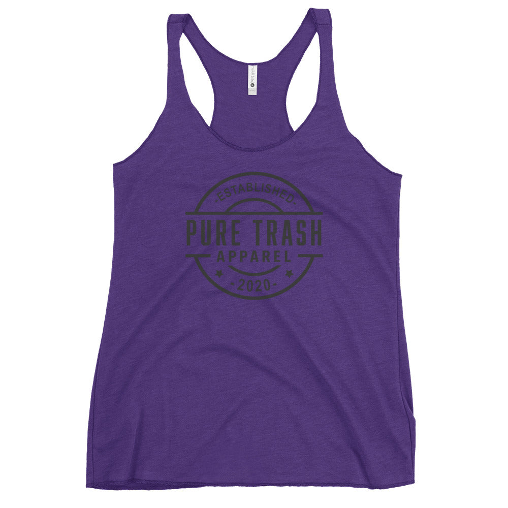 Pure Trash Established canotta donna nera logo
