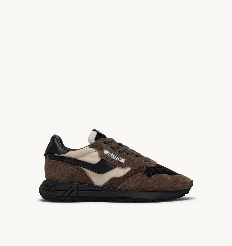 Autry Reelwind Low WWLM sneaker uomo Pebb nylon suede