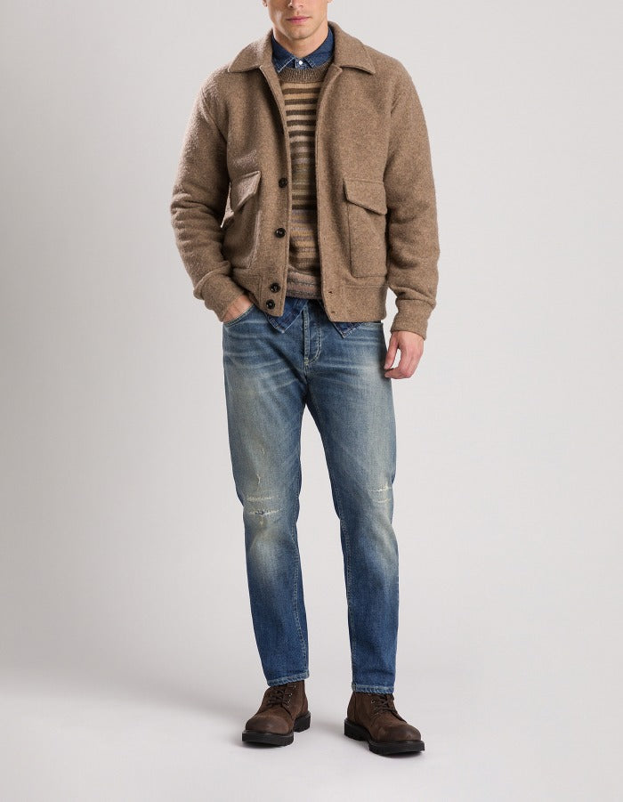 Dondup JU051 KF0262U Giacca Lana Terra Taglia L