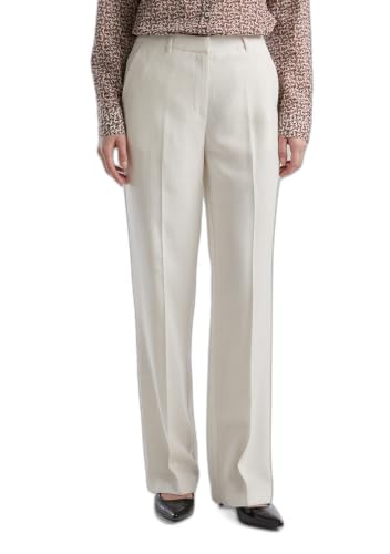 Benetton 4YFWDF05R Pantaloni Donna Panna 36 Viscosa