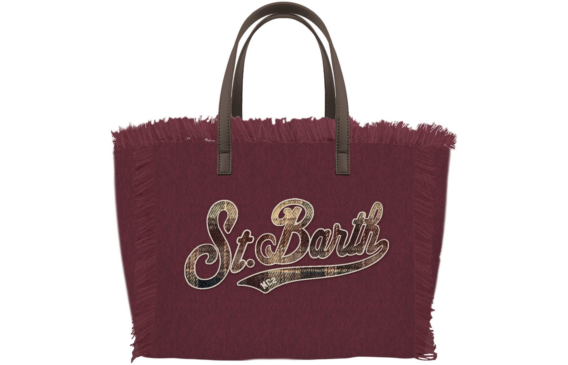 MC2 Saint Barth Vanity Mini Felt borsa bordeaux feltro