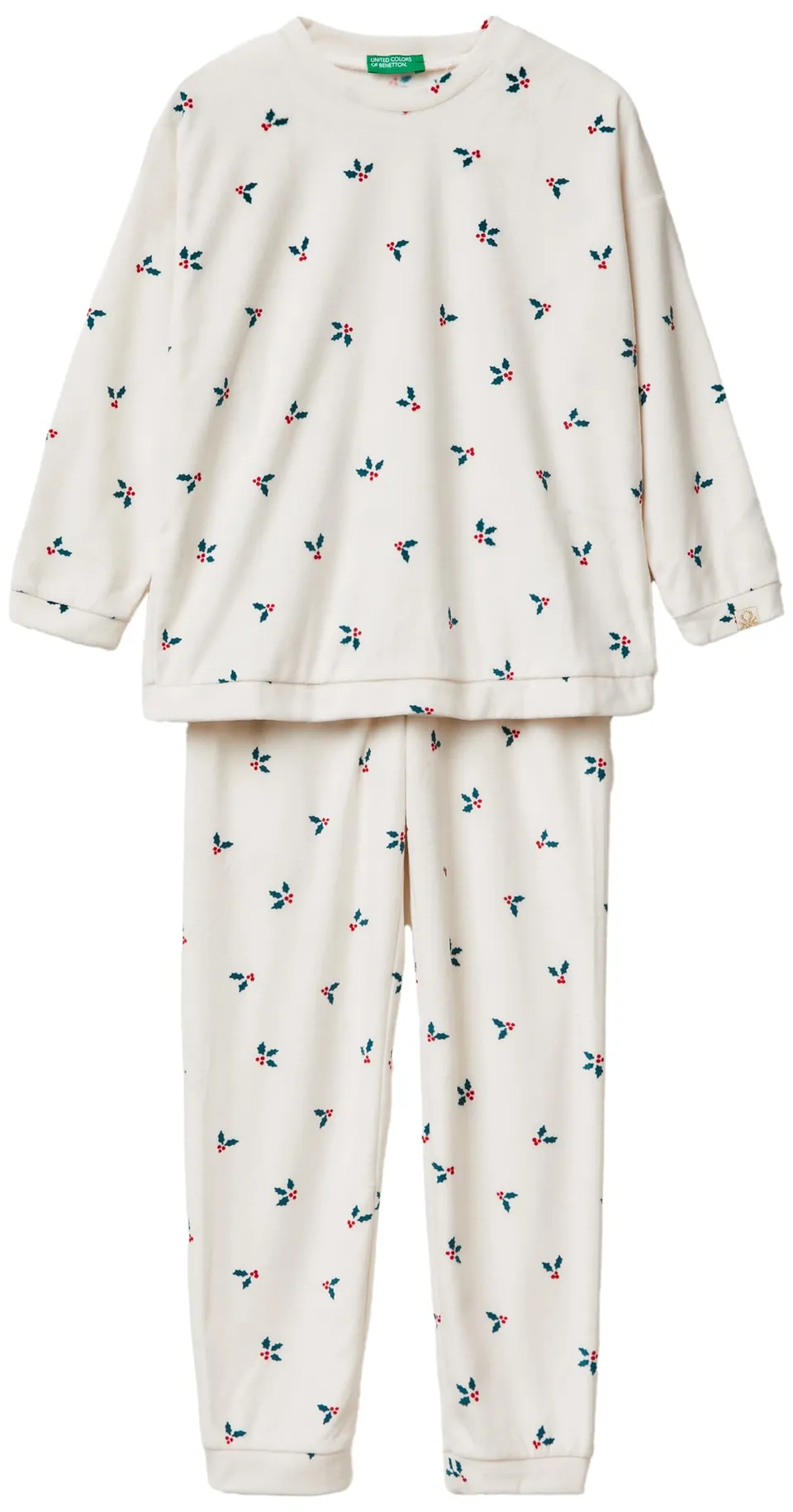 Benetton Set Pigiama Bambine Ciniglia Stampata 90