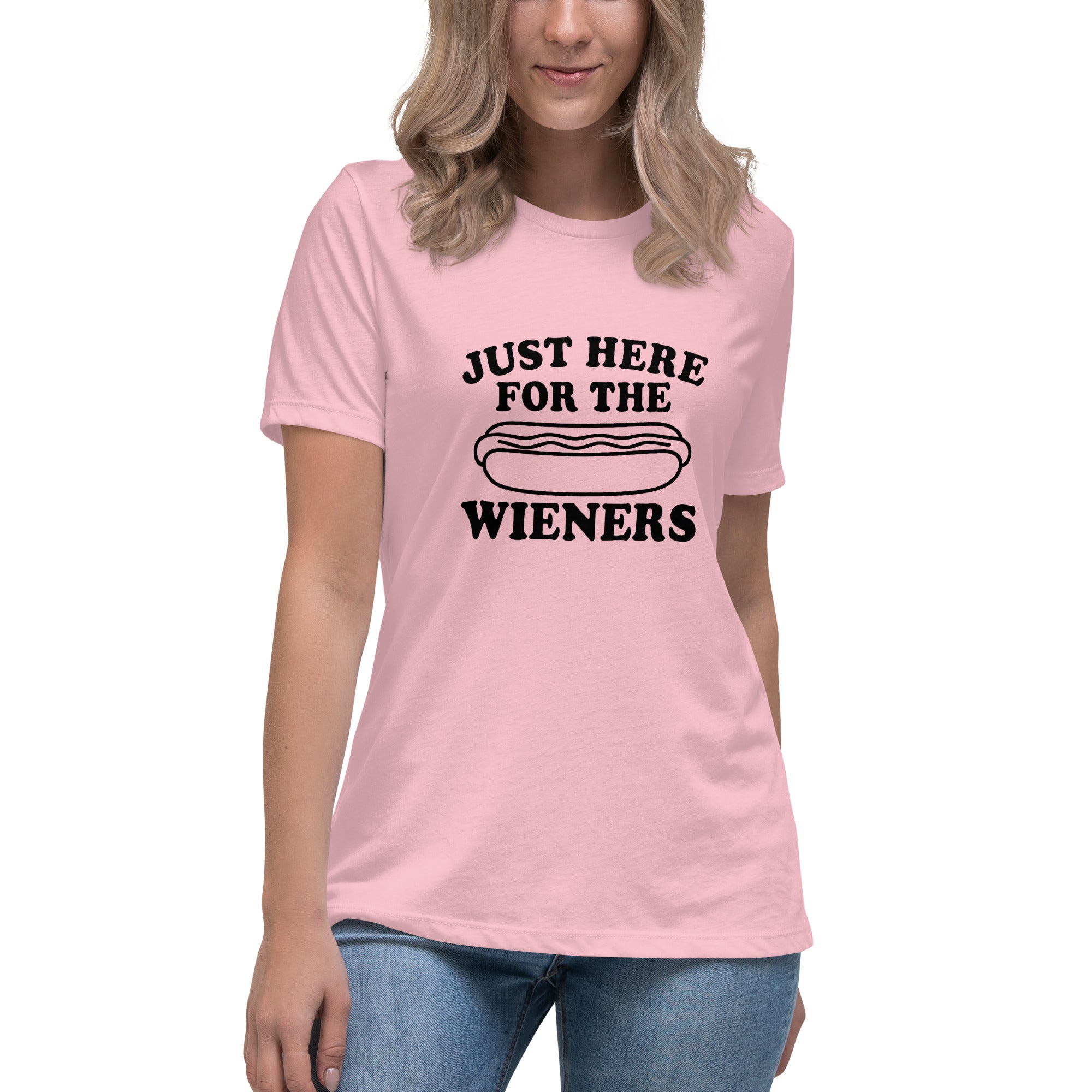 Pure Trash Just Here For Wieners t-shirt donna cotone