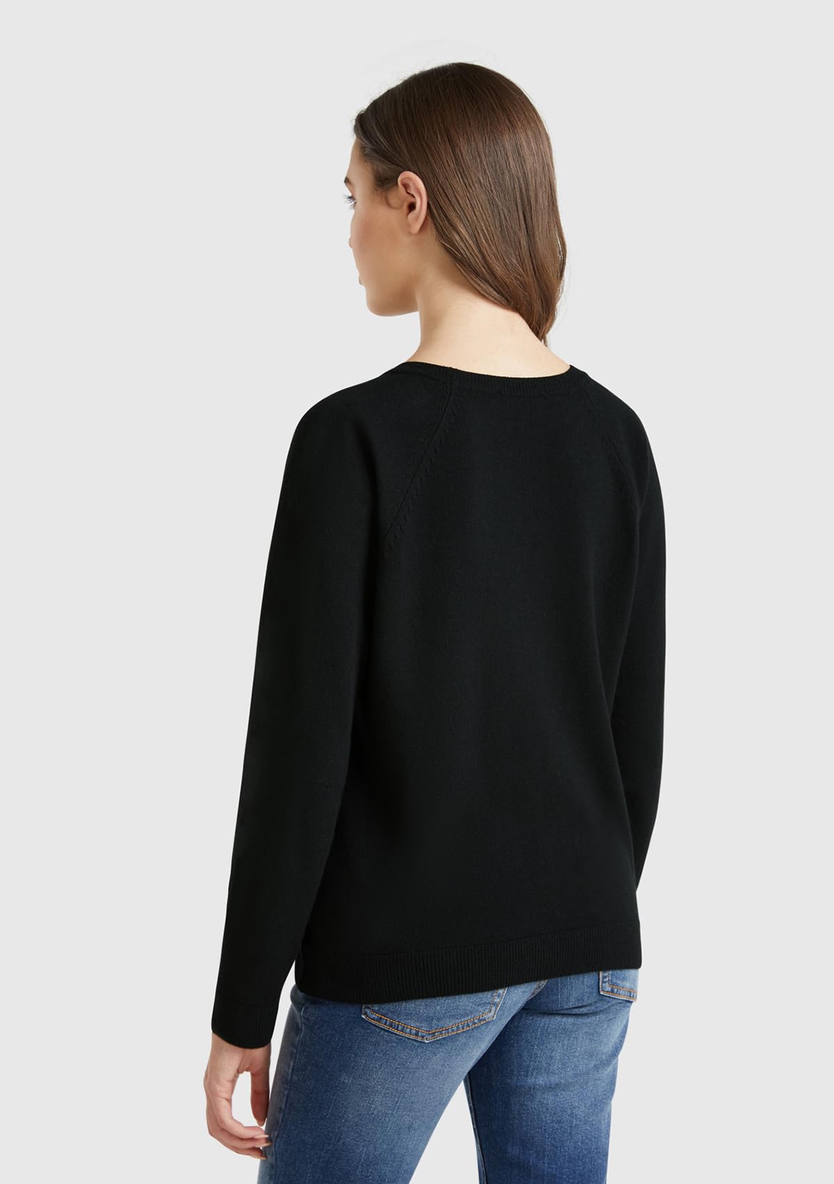 Benetton 1035d1p17 Maglia Donna Manica Lunga Nero