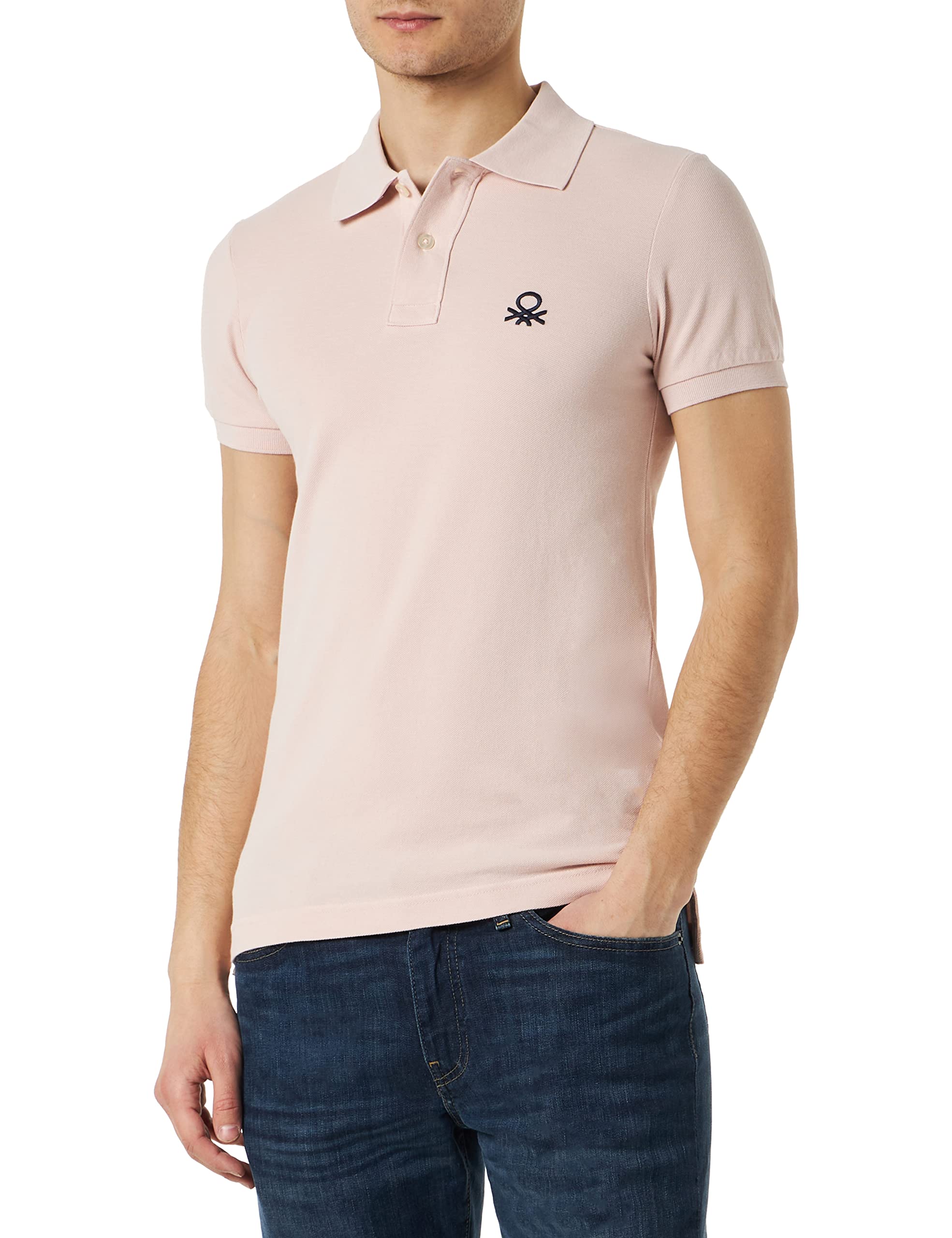 Benetton 3089j3178 maglia polo uomo manica corta cotone