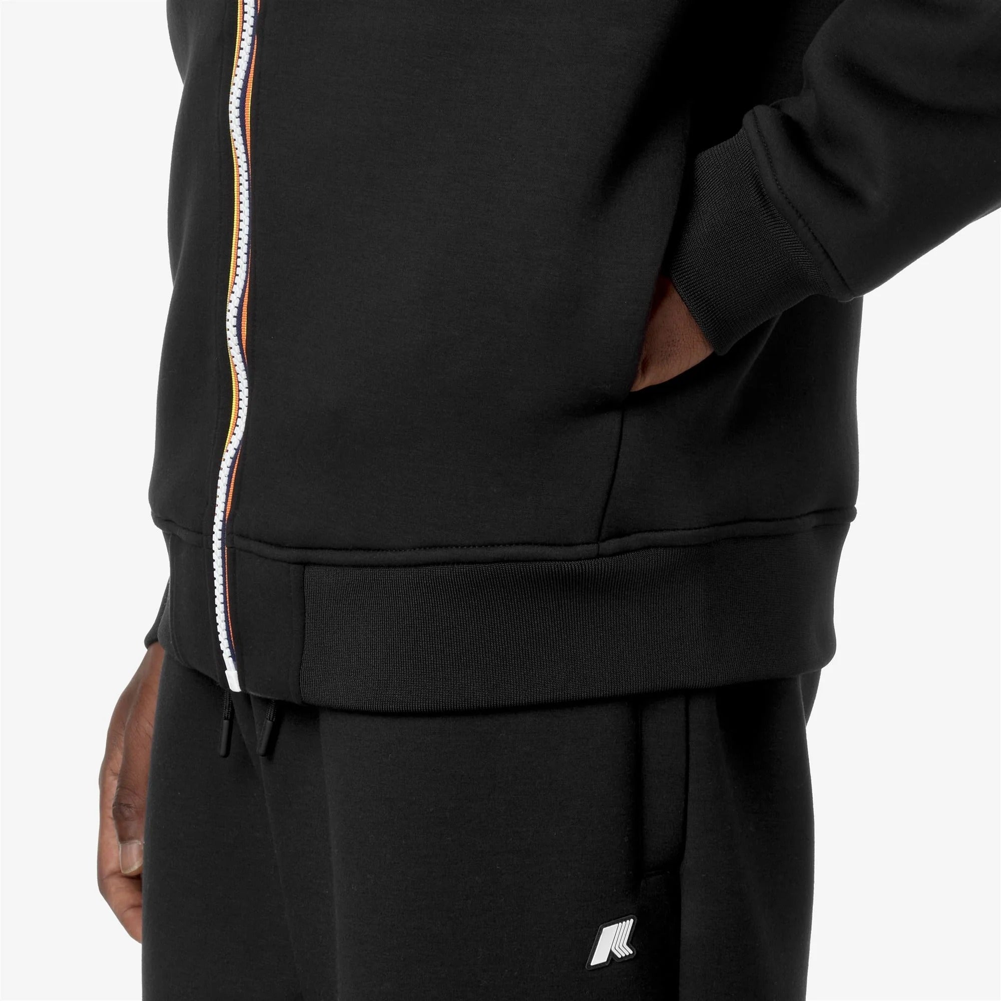 K-Way Rainer K2141DW Felpa Uomo Black Pure Zip
