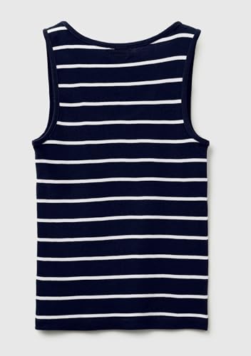 Benetton 339pdh018 Canotta Donna Costina Blu XS