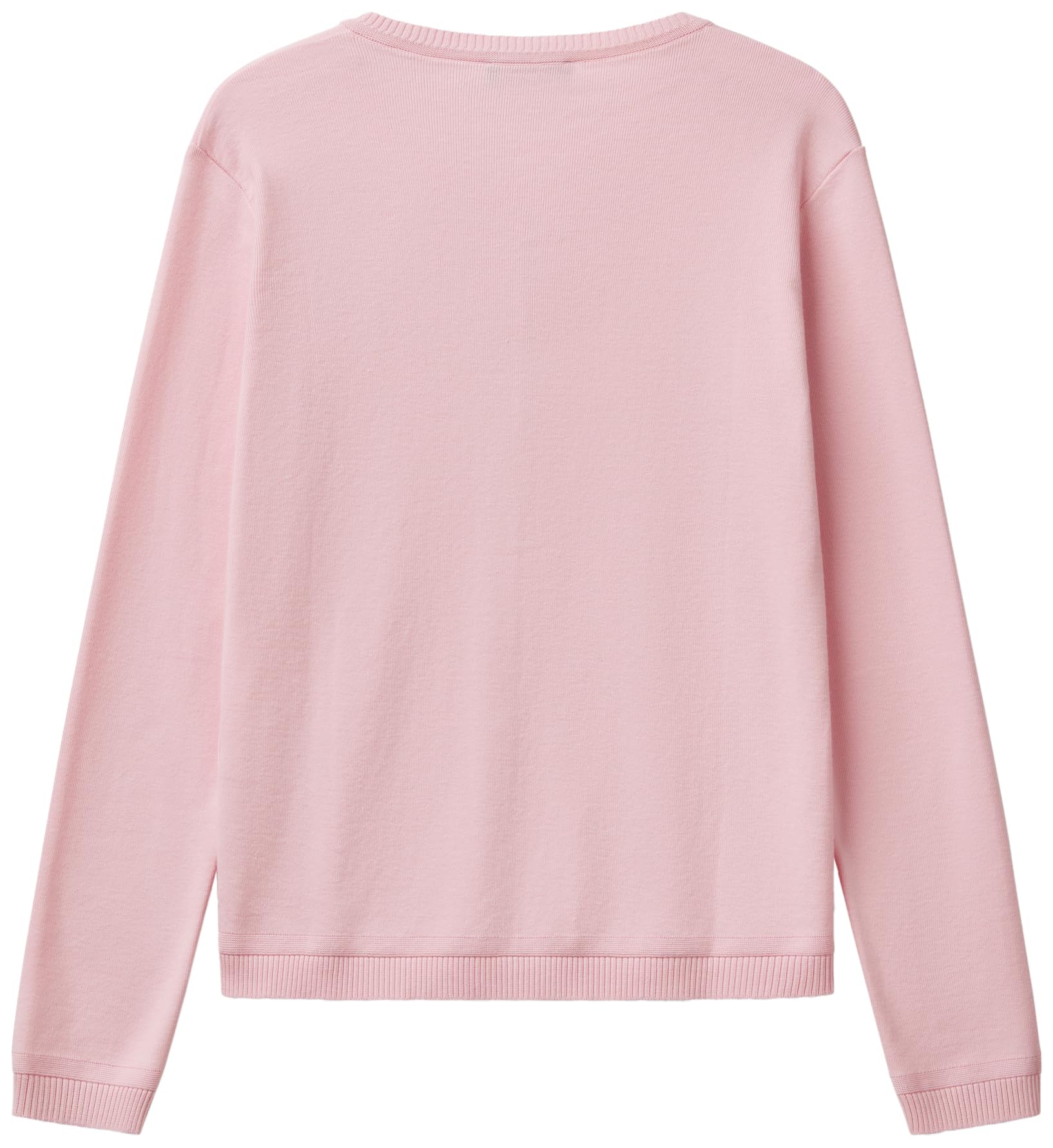 Benetton Maglia Coreana 1091d5558 Cardigan Donna Rosa 0g0