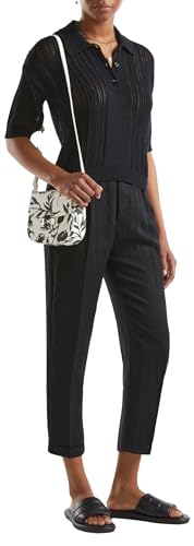 Benetton 47ozdf079 Pantaloni Regular Donna Nero