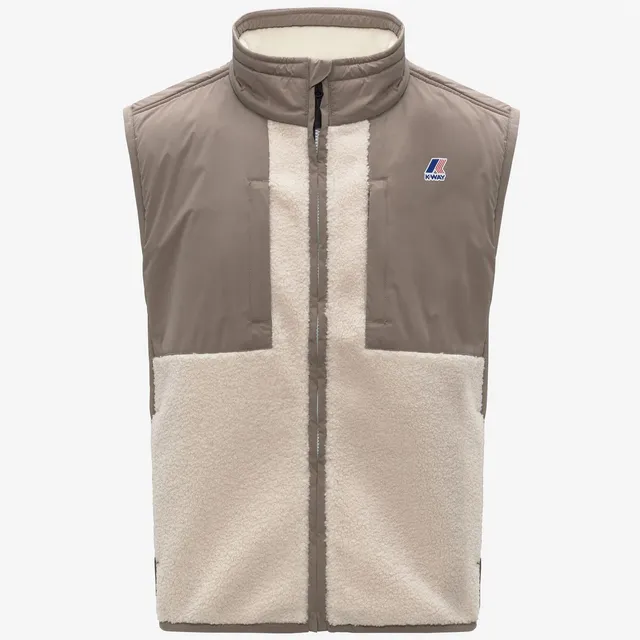 K-Way Vital 4.0 K5122RW Smanicato Uomo Beige Sherpa