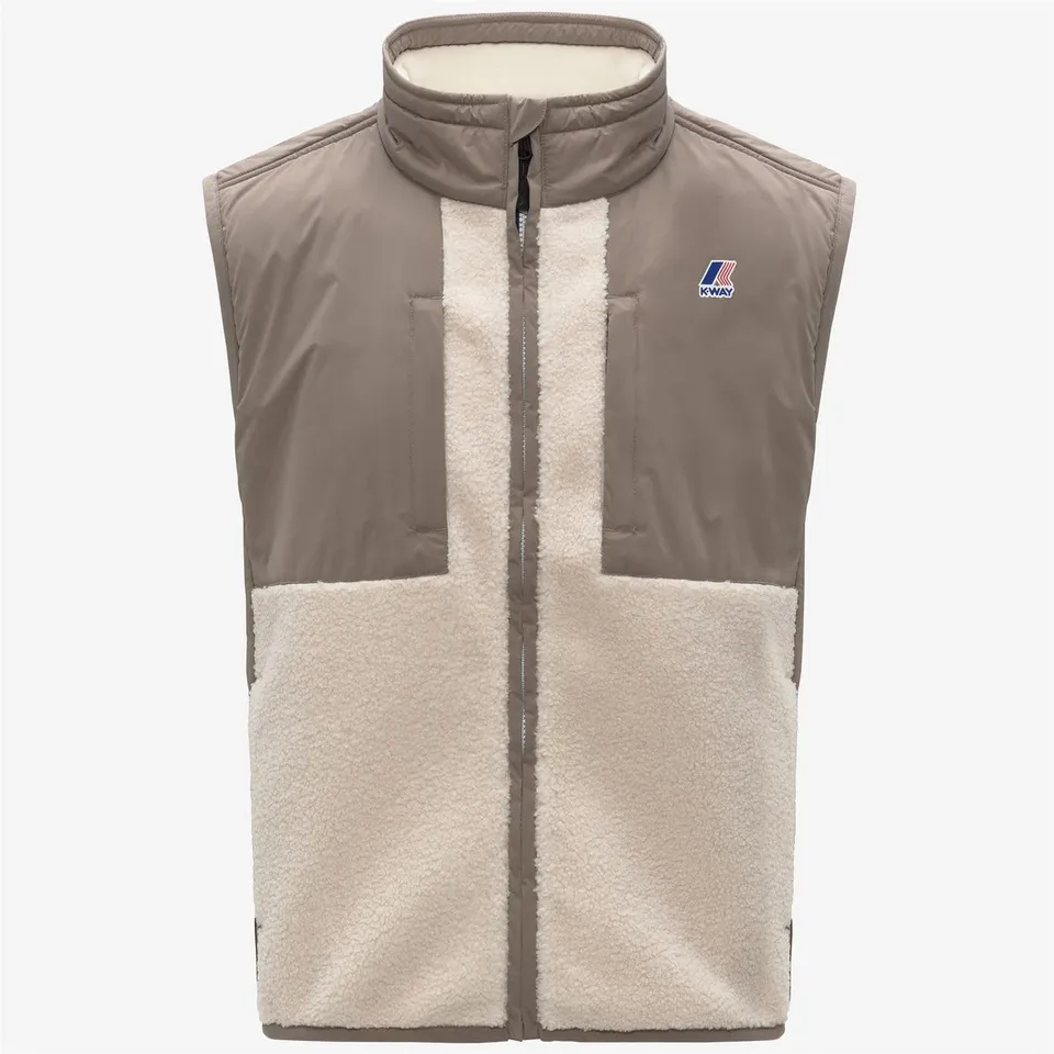 K-Way Vital 4.0 K5122RW Smanicato Uomo Beige Sherpa