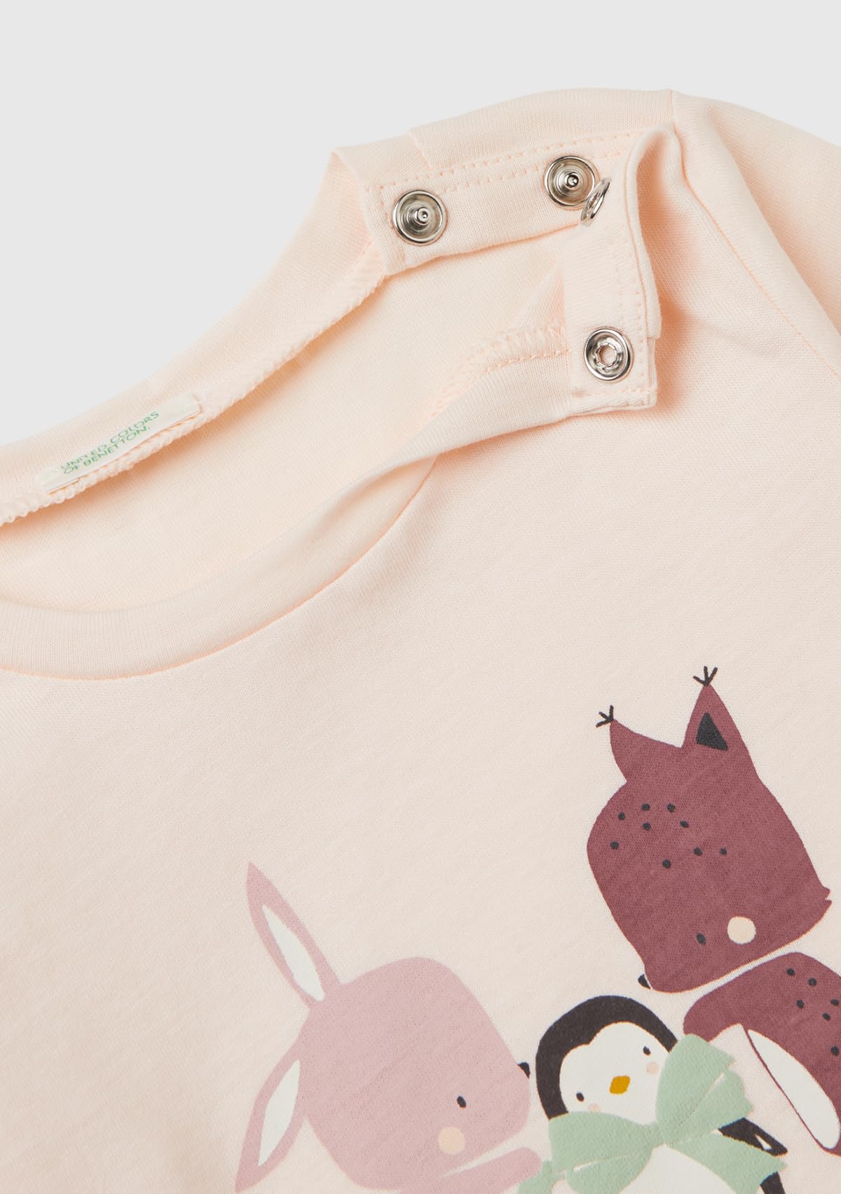 Benetton T-Shirt M/L Maglietta Neonato Jersey Caldo