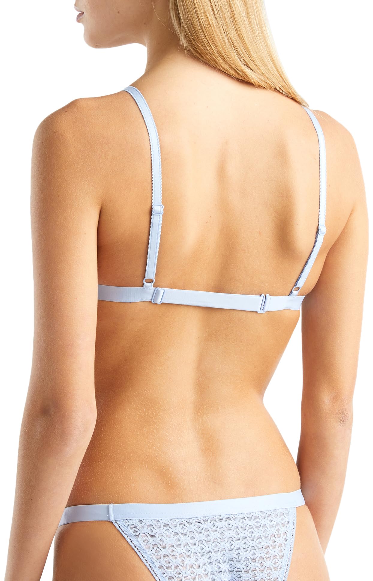 Benetton 3eq91r016 Reggiseno Donna XS Celeste triangolo