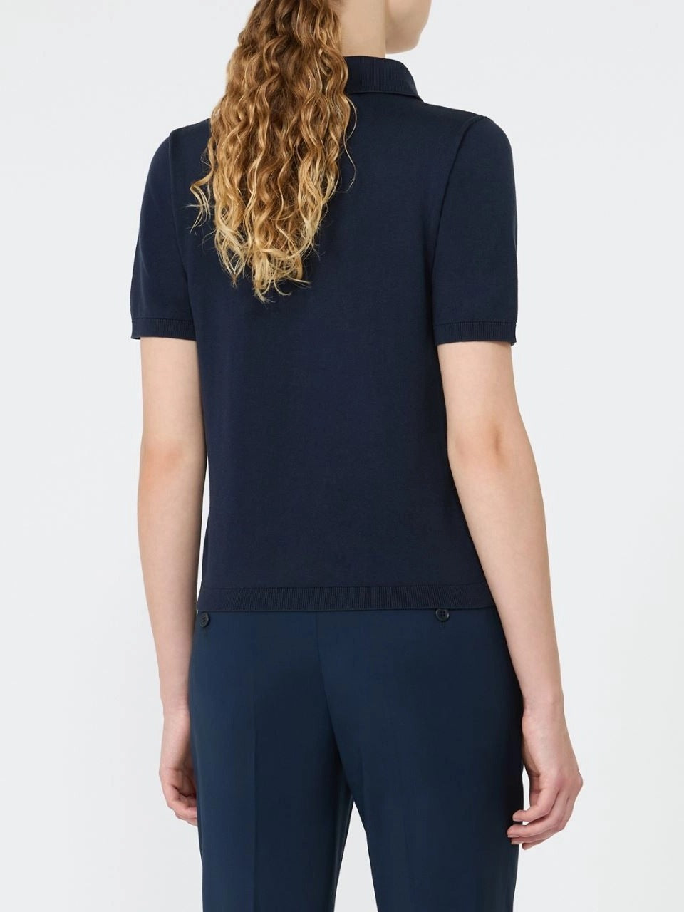 Weekend Max Mara Roncolo maglia donna blu seta