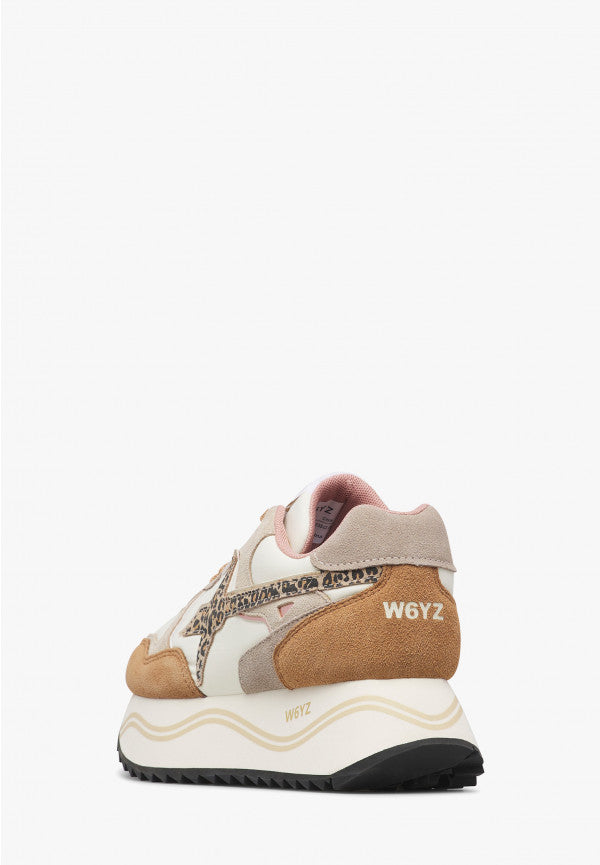 W6YZ Deva W 2017405 Sneaker Donna Marrone Latte platform