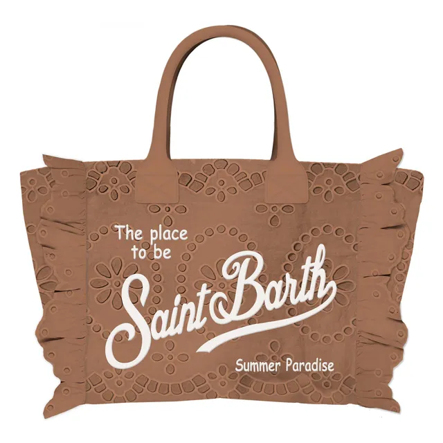 MC2 Saint Barth Colette Volant 09058L borsa marrone sangallo