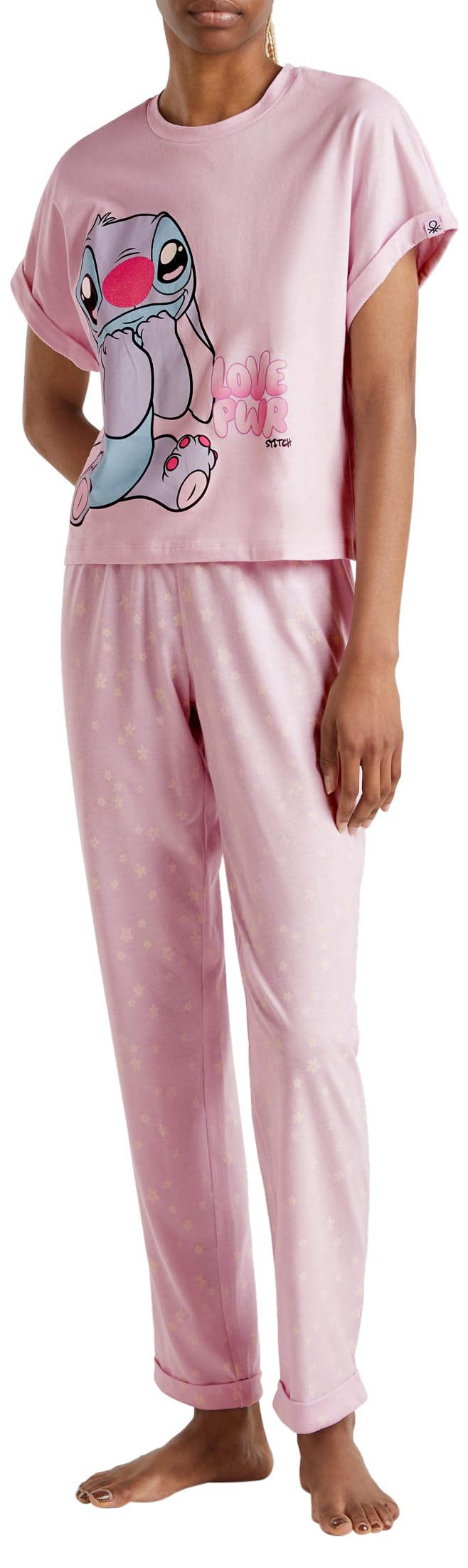 Benetton 3Y0Z3F04J Pantalone Pigiama XS Fantasia