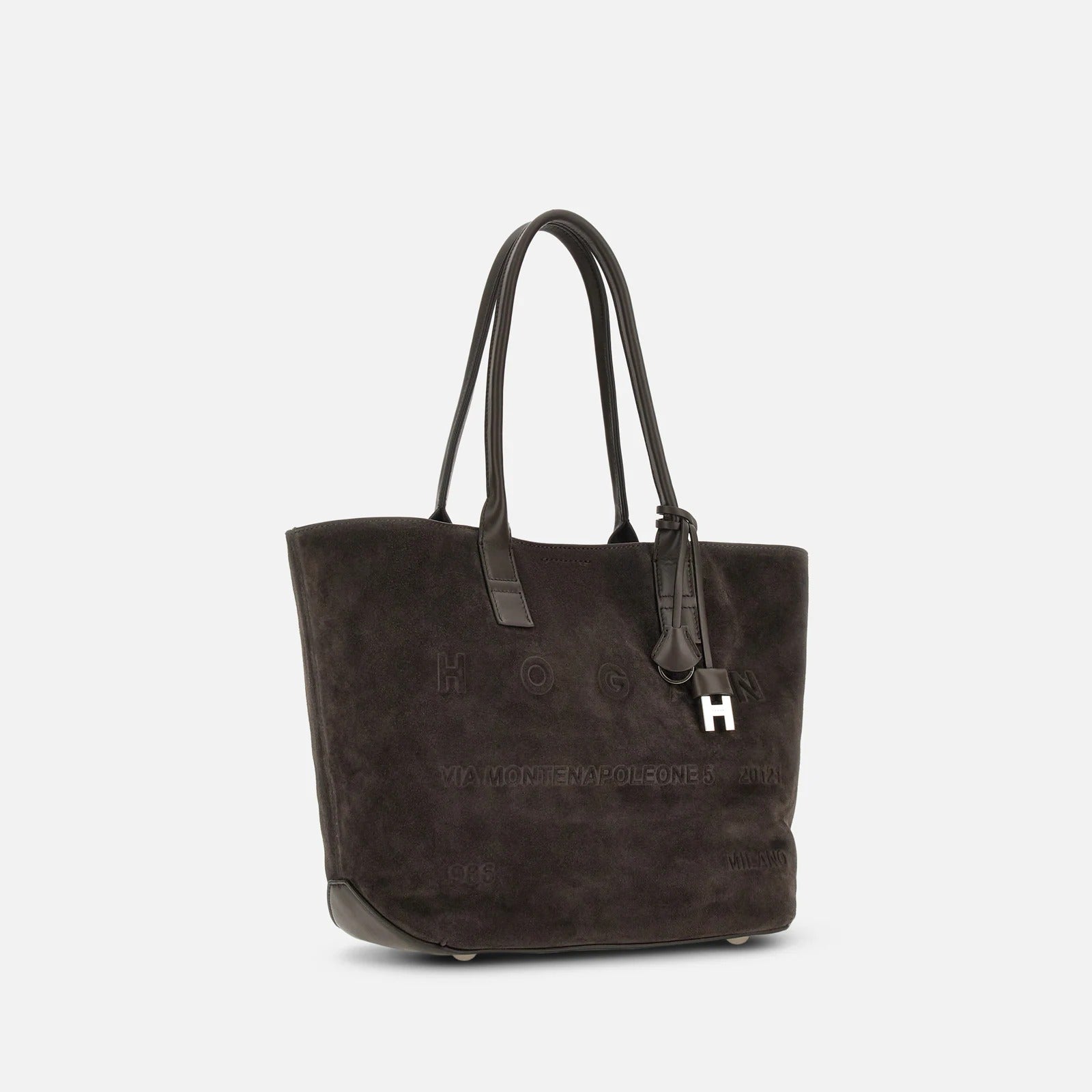Hogan Address KBW01TA0200UGM borsa shopping marrone