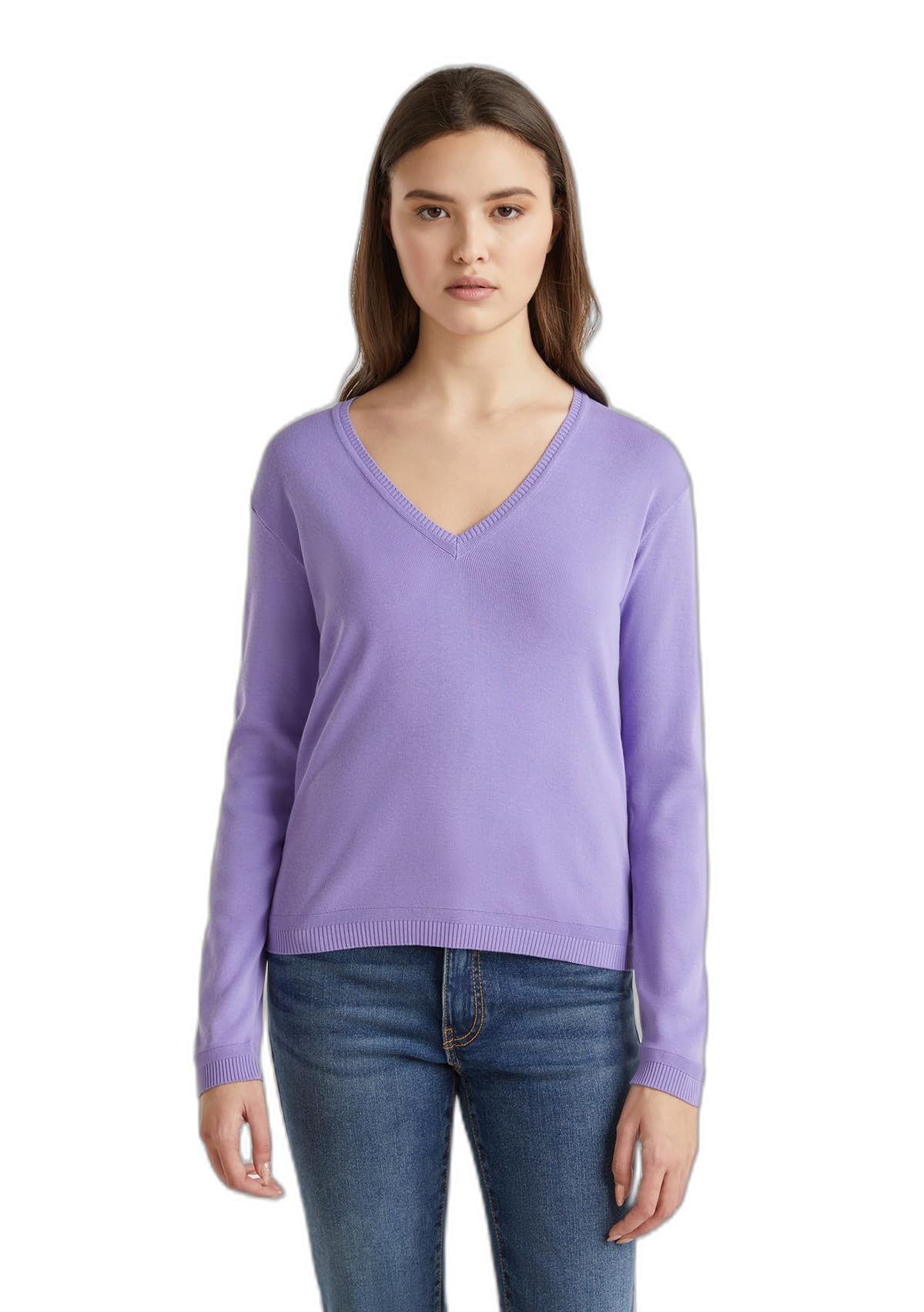 Benetton Maglieria Pullover Donna M Blu Invernale