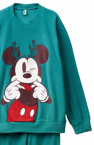 Benetton Intimo 3I474P032 Pigiama Uomo S Pile Disney