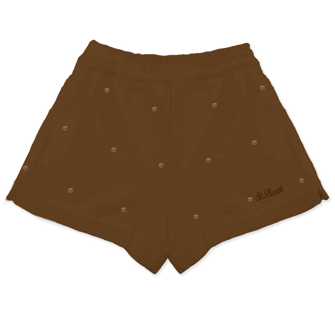 MC2 Saint Barth Cate Light shorts marrone strass cotone