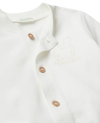 Benetton Felpe Tuta Completo Bimbo Giacca Bomber Pantaloni Cotone