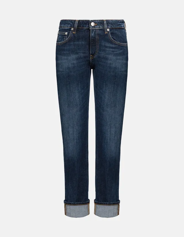 Dondup DP801 Coco Slim jeans donna denim blu taglia 28