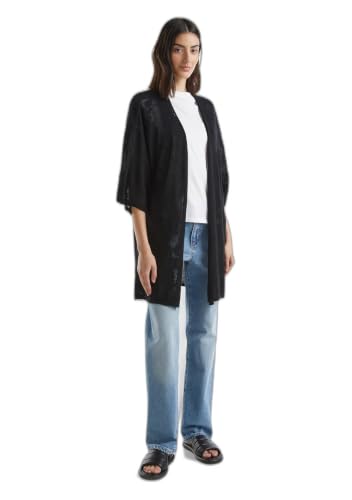 Benetton 103cd603o Cardigan Donna Pizzo Bianco