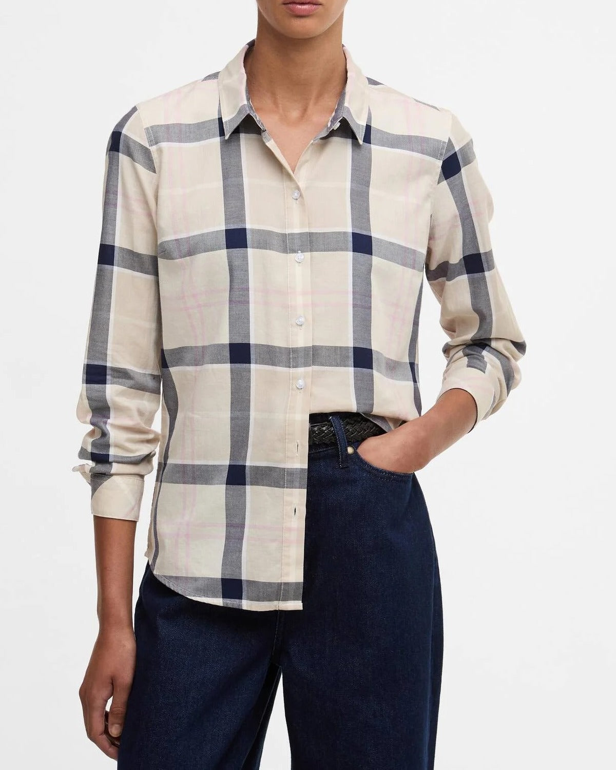 Barbour Bredon LSH1353 Camicia Donna Cherry Blossom Cotone