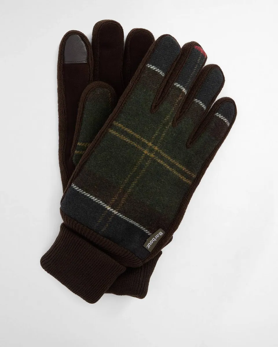 Barbour MGL0144 Hackney Guanti Uomo Tartan Touchscreen