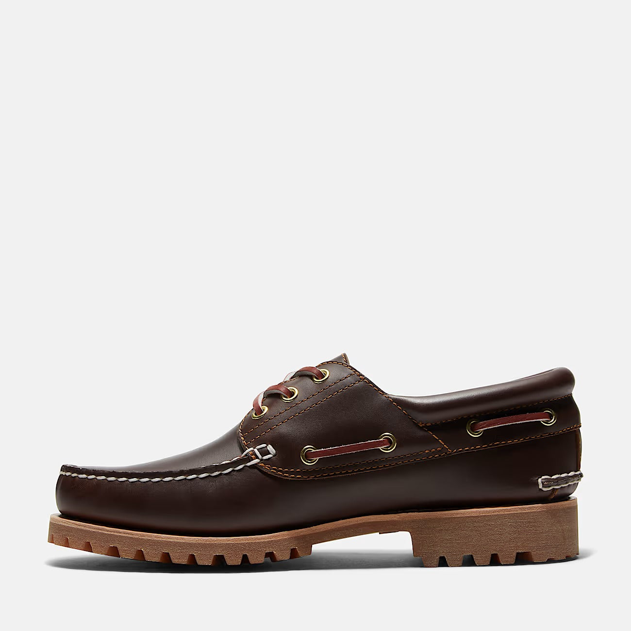 Timberland Authentic 3-Eye Lug TB030003 scarpa barca marrone pelle