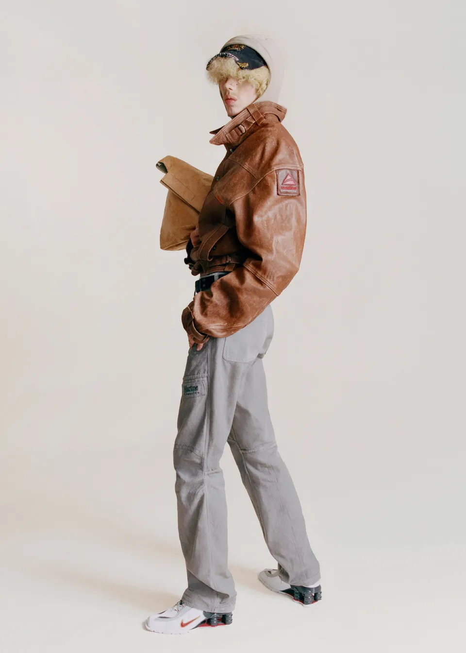 Martine Rose Utility pantaloni tuta grigi cotone