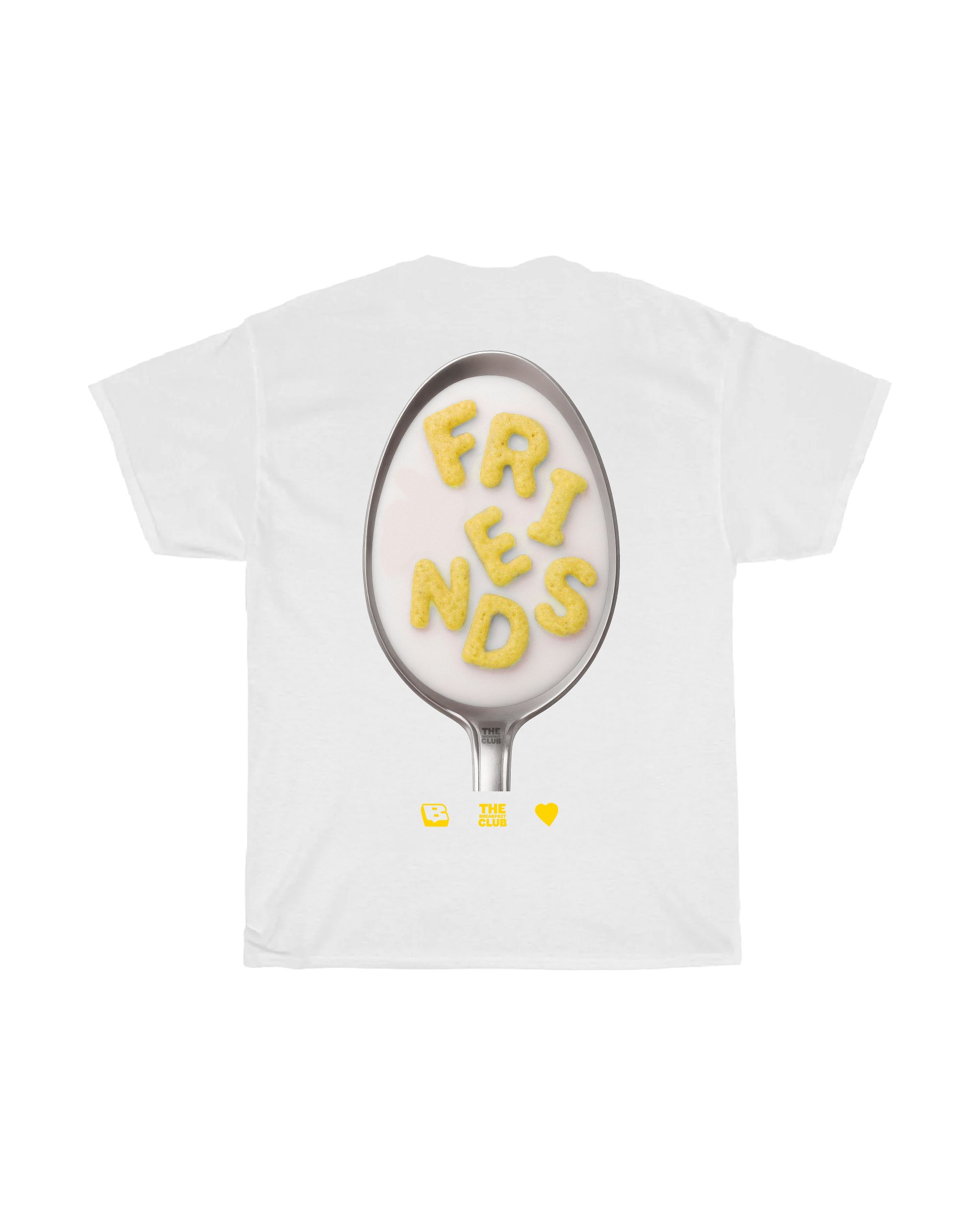 The Breakfast Club Friends Tee Yellow maglietta bianca cotone