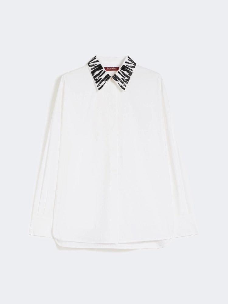 Max Mara Studio MSTGENE001 camicia popeline bianco donna